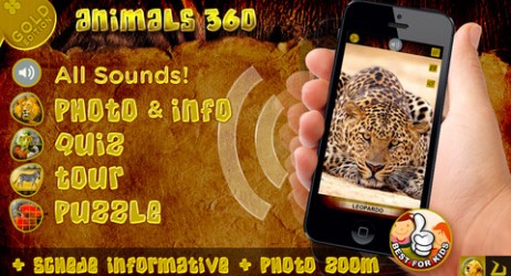 Animals 360 Gold diventa universale, foto, quiz e tante informazioni sugli animali direttamente su iPhone e iPad