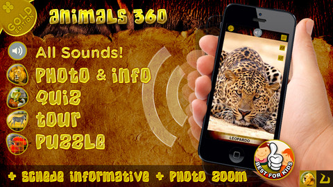 Animals 360 Gold diventa universale, foto, quiz e tante informazioni sugli animali direttamente su iPhone e iPad