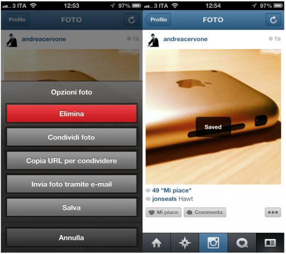 Come salvare le foto di Instagram su iPhone con InstaSave – Cydia