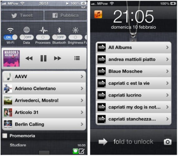 PowerMusic MiniPlayer porta il MiniPlayer di iTun e nel Centro Notifiche di iOS – Cydia