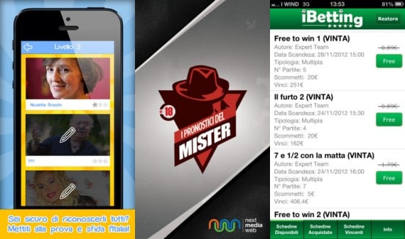 iPhoneItalia Quick Review: Quiz dei Famosi, I pronostici del Mister e iBetting