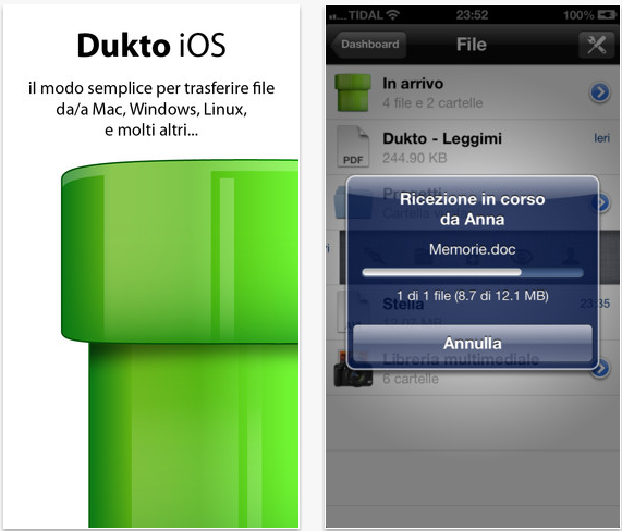 Dukto Pro: l’app per iOS che consente il trasferimento di file da e verso dispositivi multipiattaforma