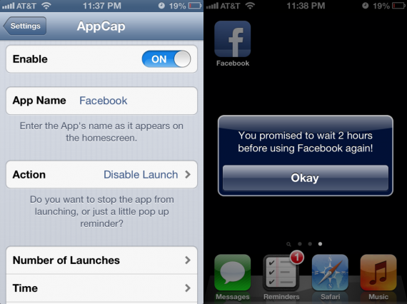 Usi troppo frequentemente un’app? Limita gli accessi con AppCap – Cydia