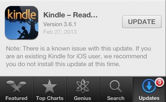 Attenzione ad aggiornare Kindle per iOS: l’ultimo update cancella completamente la libreria