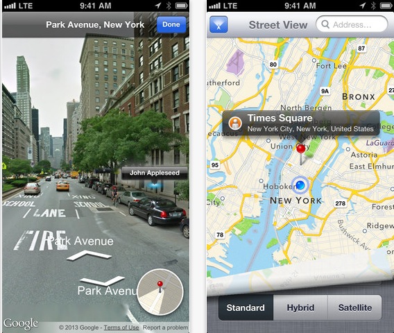 Street View, l’app che integra la nota funzione di Google nelle mappe di Apple