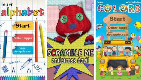 iPhoneItalia Quick Review: Learn Alphabet, Scramble Me e Impara i colori con i Veicoli
