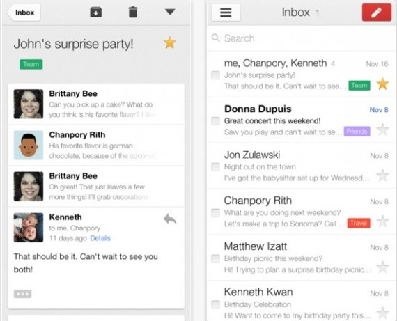 Gmail si aggiorna con un nuovo modo per sfogliare le e-mail