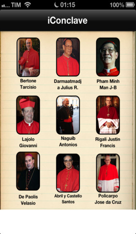 iConclave, l’app dedicata al Collegio Cardinalizio