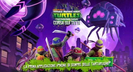 Tartarughe Ninja – Corsa sui Tetti: quattro tartarughe, per difendere la terra…