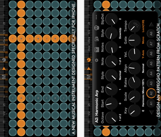 Arpeggionome for iPhone: un completo e potente arpeggiatore