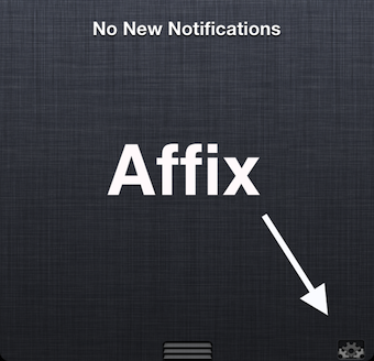 Affix, una scorciatoia rapida per le impostazioni delle notifiche – Cydia