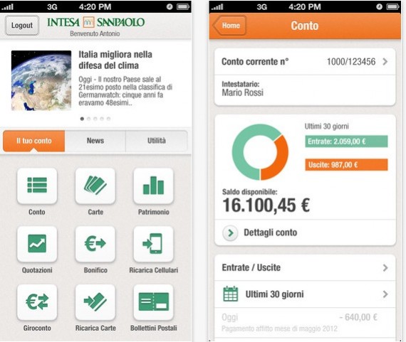Intesa Sanpaolo aggiorna l’app “La tua banca”