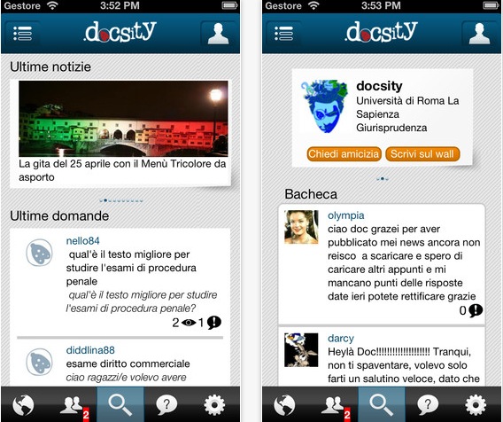 Docsity.com: il social network degli studenti italiani arriva anche su iPhone
