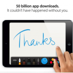 L’App Store di Apple raggiunge i 50 miliardi di download! Un misterioso cliente si aggiudica una iTunes Card da 10.000$