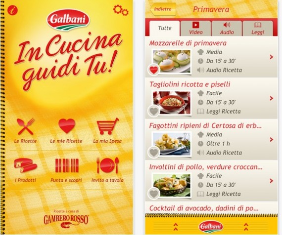 “In Cucina guidi Tu!”: arrivano le audio ricette di Galbani