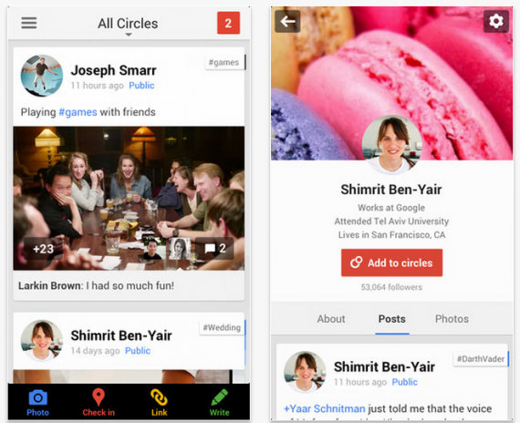 Google+ per iOS si aggiorna con il supporto a “Drive” a la rimozione di Messenger