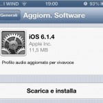 Apple rilascia iOS 6.1.4 per iPhone 5