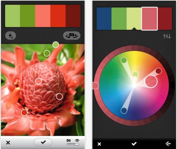 Adobe Kuler: cattura i colori con la fotocamera dell’iPhone