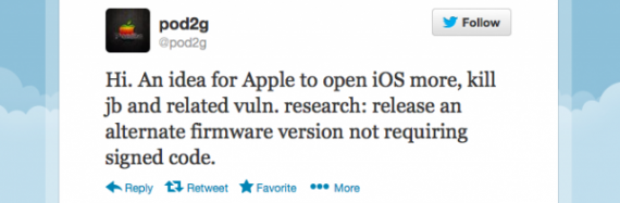 Pod2G: Apple dovrebbe aprire iOS rilasciando una versione che permetta l’esecuzione di app non firmate