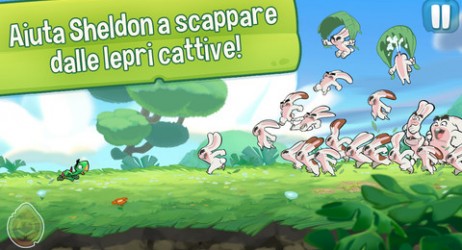 Run Sheldon!, aiuta la tartaruga a battere le lepri in questo action game