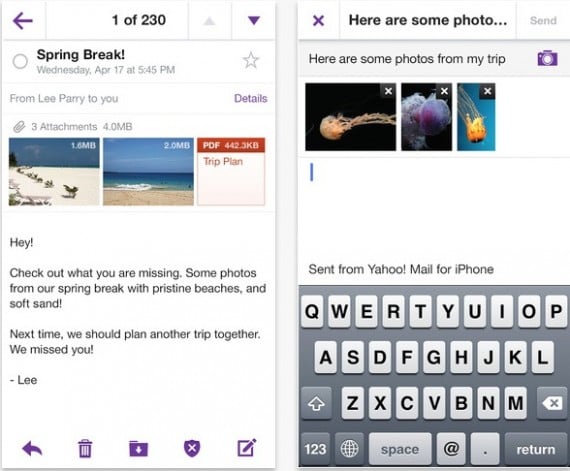 Yahoo! Mail si aggiorna alla versione 1.5.3 con l’integrazione di AirPrint