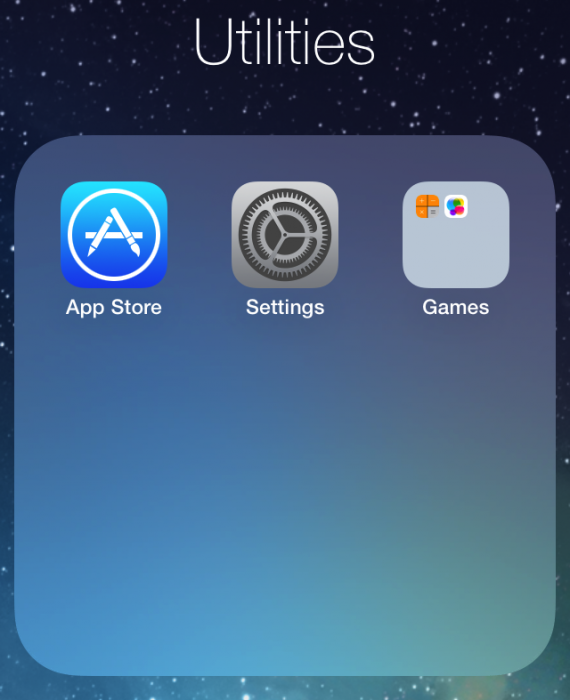 Cartelle nidificate in iOS 7, ma è solo un bug