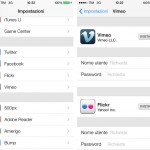 Con iOS 7 integrazione anche per Flickr e Vimeo