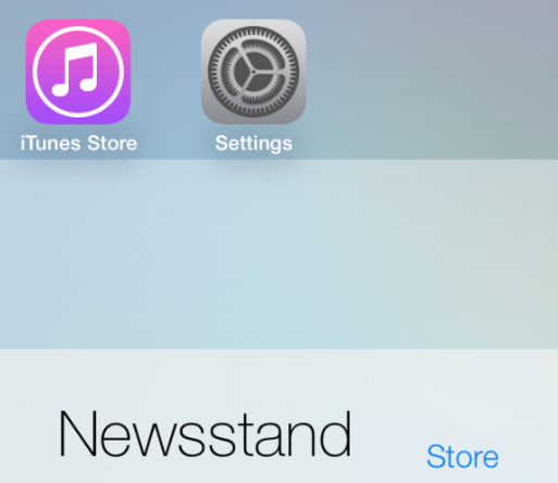 iOS 7 beta 2: un curioso bug permette di inserire le icone delle app in Edicola