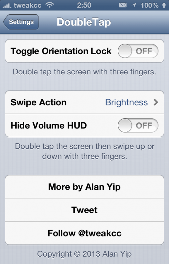 DoubleTap, un tweak che semplifica la gestione del volume e della luminosità – Cydia