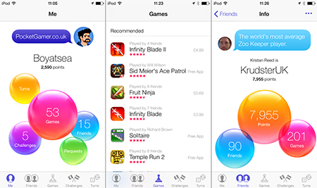 Game Center si rifà completamente il look con iOS 7