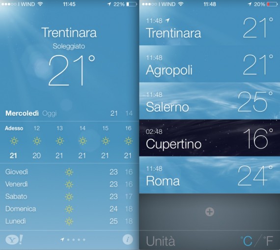 meteo ios 7