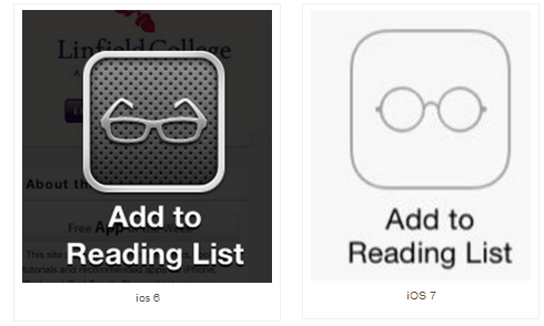 Gli occhiali sulla nuova icona di Reading List sono quelli di Steve Jobs?