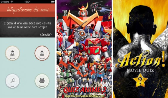 iPhoneItalia Quick Review: Interpretazione dei nomi, QUIZ Anime 2 e Quiz Film Azione