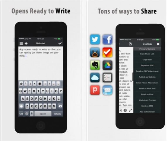 Write for iPhone si aggiorna ottimizzando l’interfaccia con iOS 7
