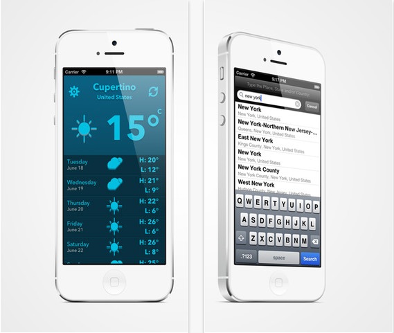 SimplyWeather iPhone pic0