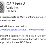 Apple rilascia iOS 7 beta 3 per iPhone, iPod touch e iPad