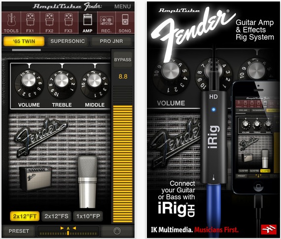 AmpliTube Fender si aggiorna con il supporto per Audiobus