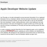 Apple spiega perchè il Developer Center è offline: un attacco esterno ha rischiato di compromettere i dati degli sviluppatori