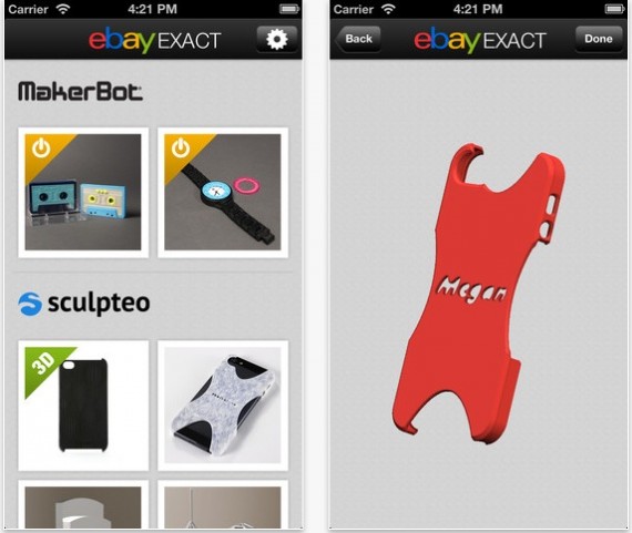 eBay Exact, l’app per ordinare la stampa 3D di qualsiasi oggetto