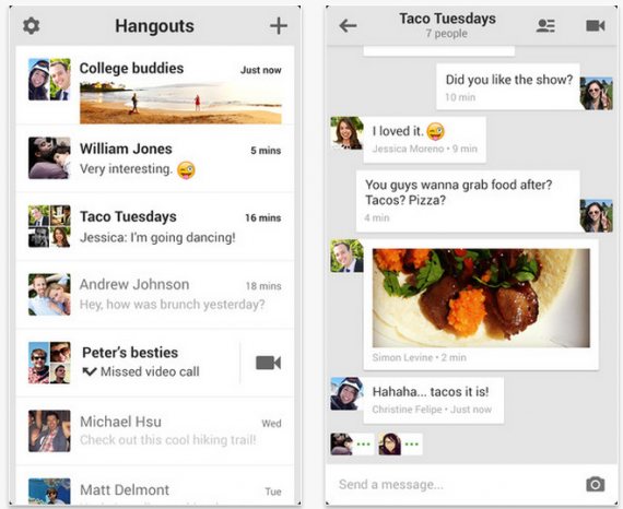 Partecipa agli Hangouts On Air con l’ultimo aggiornamento di “Hangouts” per iOS