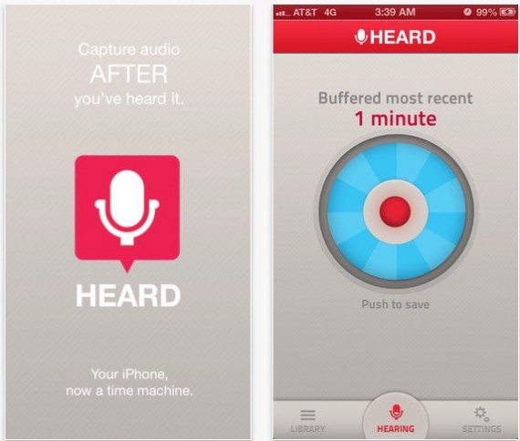 Heard trasforma l’iPhone in una macchina del tempo che registra l’audio…