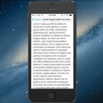 iOS 7 mostra i messaggi troppo lunghi in una modalità a schermo intero