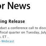 La conferenza finanziaria di Apple si terrà il 23 luglio