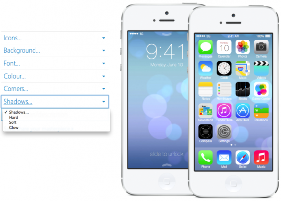 Crea un design personalizzato di iOS 7 grazie ad un interessante strumento sul web