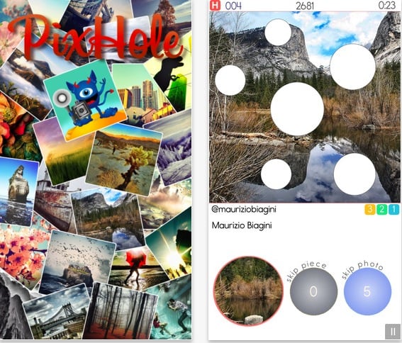 PixHole, un gioco fotografico per iPhone basato su Instagram