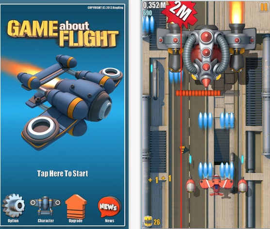 Game about flight: un po’ shooter, un po’ runner