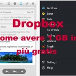 Come ottenere spazio gratis su Dropbox? Con l’app Mailbox
