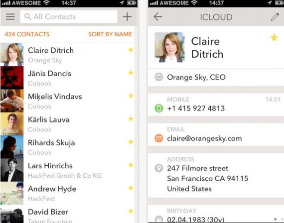 Cobook Contacts: un’app che gestisce tutti i tuoi contatti