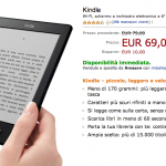 Offerta lampo: Kindle di Amazon, il dispositivo preferito per leggere libri digitali, ora in offerta a soli 69€!