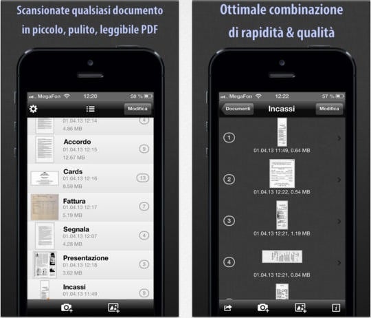 iPhone come scanner con l’app gratuita SharpScan